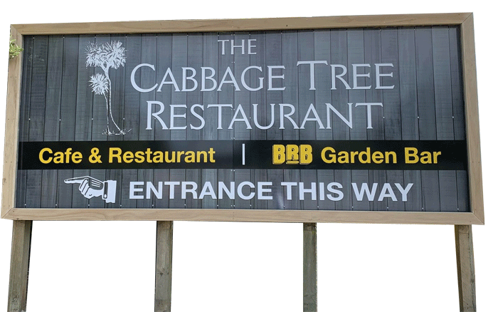 Restaurant and Bar Sign
